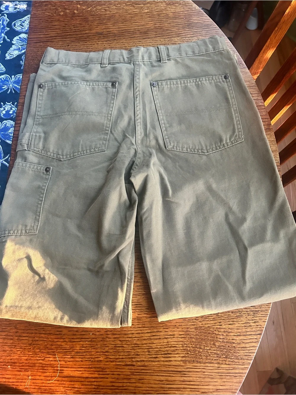 Lands' End Olive Utility Casual Pants for Kids